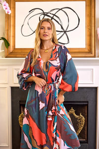 Crosby | Ryker Dress in Leaf Study