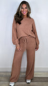 Molly Bracken Beige Soft Plush Sweater Set