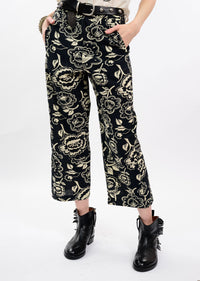 Ivy Jane | Black/Cream Floria Pant