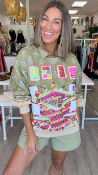 Queen of Sparkles | Mahjong Table + Chairs Sweatshirt