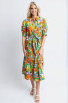 Karlie Tropical Island Maxi Shirt Dress