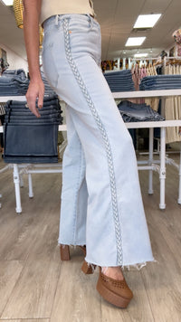 Dear John Fiona Wide Leg in Misty Cloud