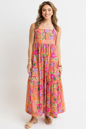 Karlie Toucan Floral Maxi Dress