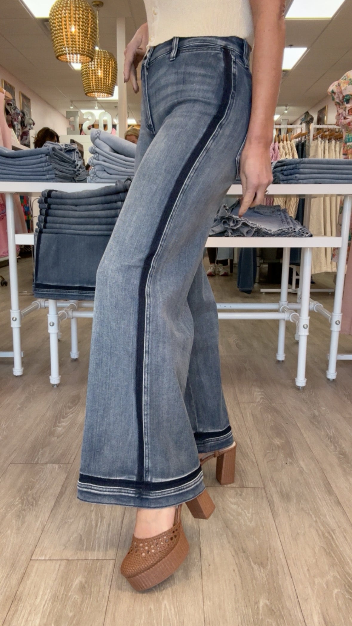 Liverpool Ultra Wide Leg In Reflection