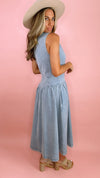 Karlie Denim Shirt Maxi Dress