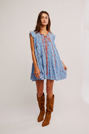 Free People Blue Combo Sundown Mini