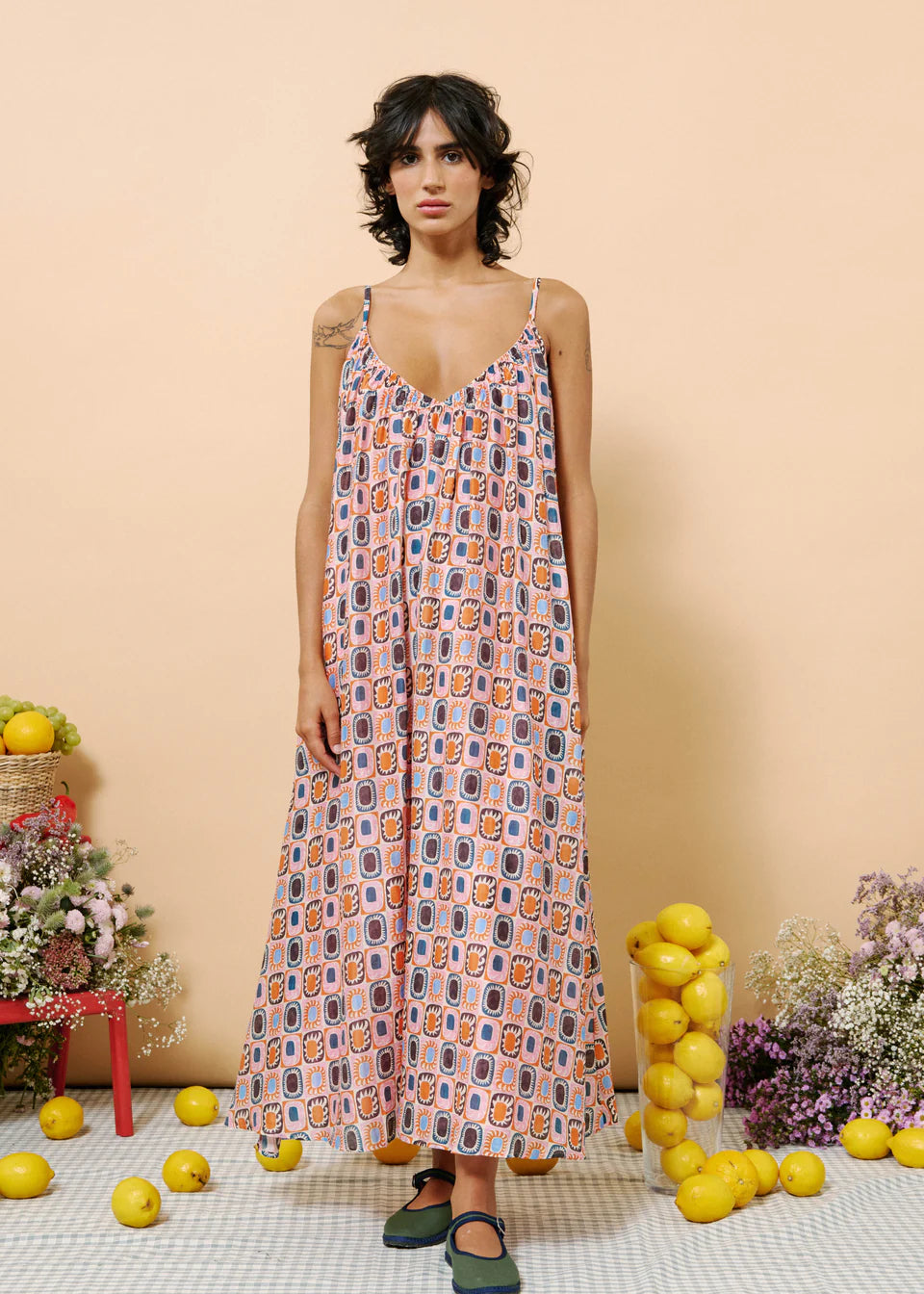 FRNCH Penial Printed Maxi Dress