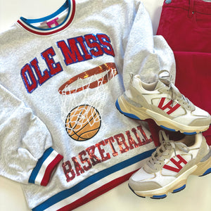 Queen of Sparkles Ole Miss Basketball Sweatshirt