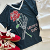 Daydreamer Grateful Dead Skeleton Rose Tee