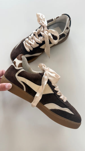Dolce Vita Chocolate Corduroy Notice Sneaker
