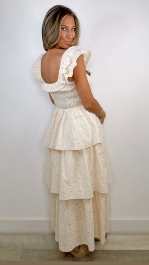 Nora Lee Sienna Dress in Daisy Eyelet