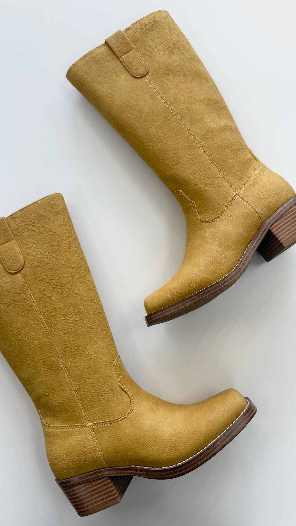 Tall Banana Suede Boots