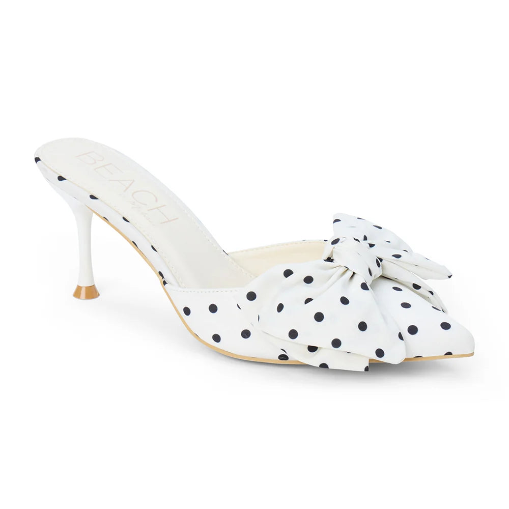 Matisse | Goldie White/Black Dot Heel