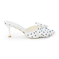 Matisse | Goldie White/Black Dot Heel