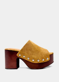 ShuShop | Camel Suede Hayden Platform