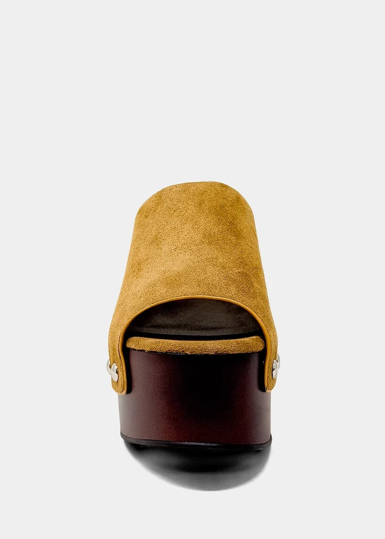 ShuShop | Camel Suede Hayden Platform