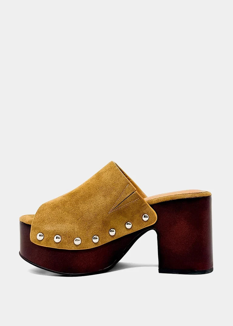 ShuShop | Camel Suede Hayden Platform