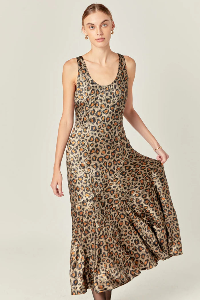 Endless Rose Animal Print Maxi Dress