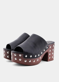 ShuShop | Black Holly Studded Clog
