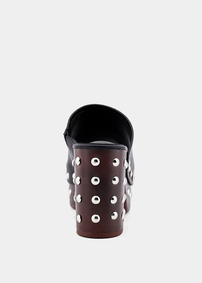 ShuShop | Black Holly Studded Clog