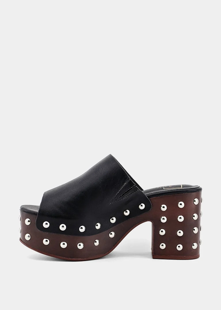 ShuShop | Black Holly Studded Clog