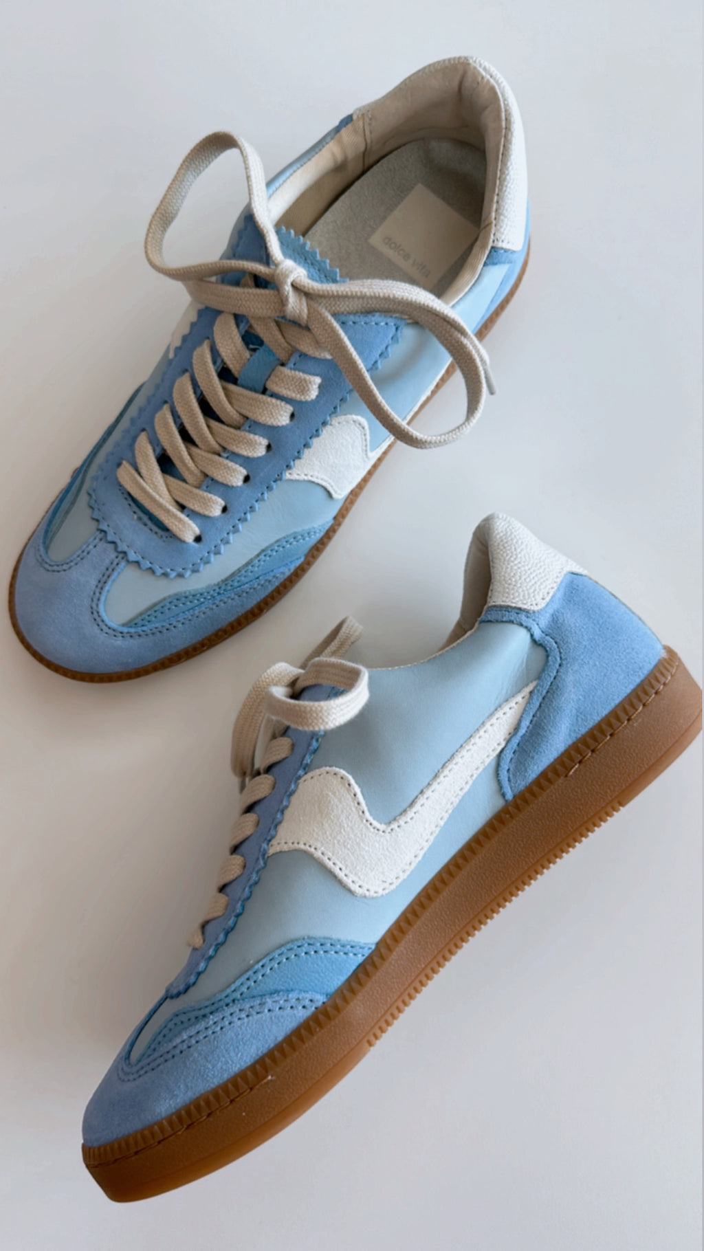 Dolce Vita Notice Blue Suede Sneakers