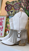 Matisse White Dolly Leather Western Boots