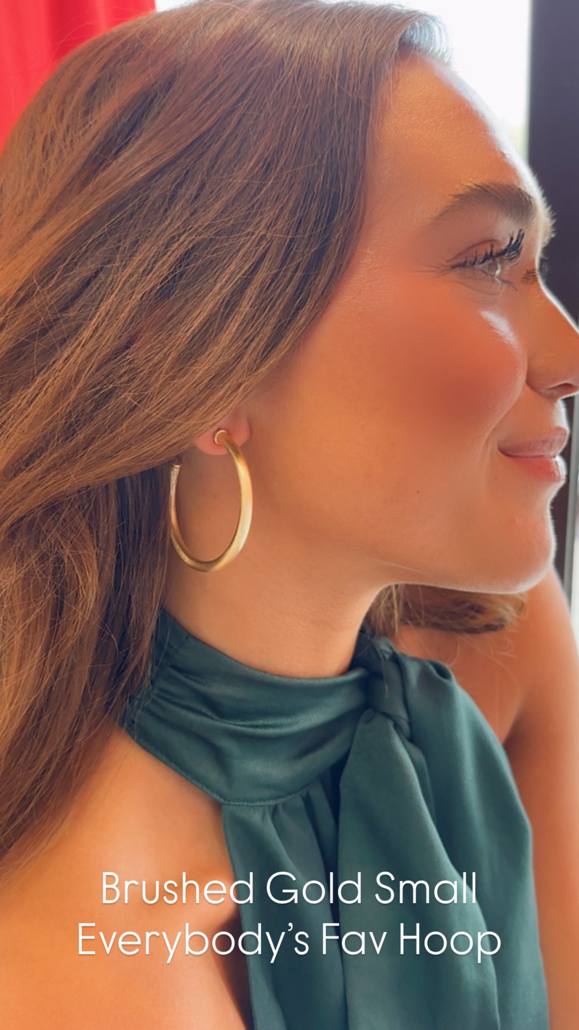 Sheila Fajl | Brushed Gold Small Everybody's Fav Hoop