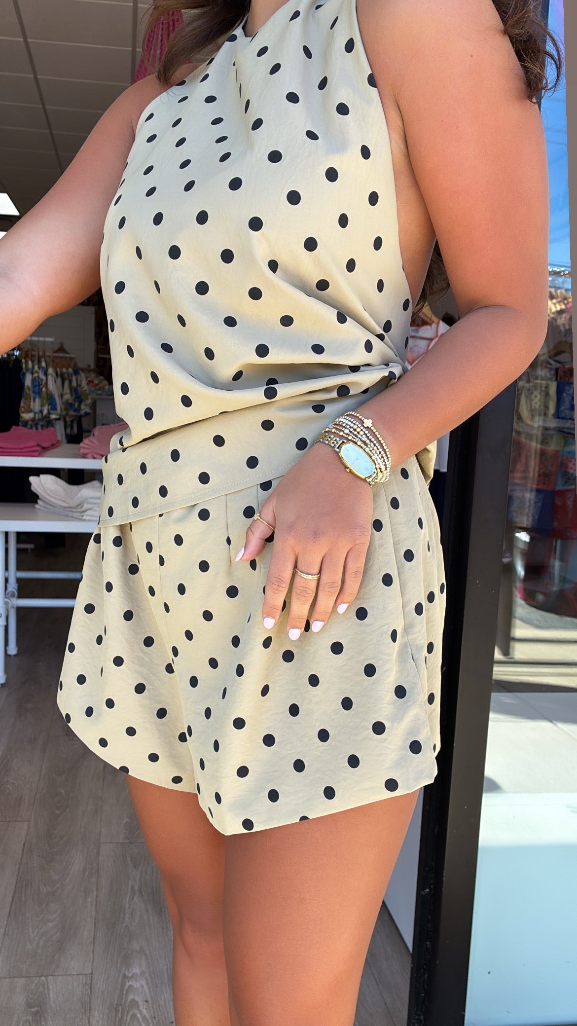 Polka Dot High Waist Shorts