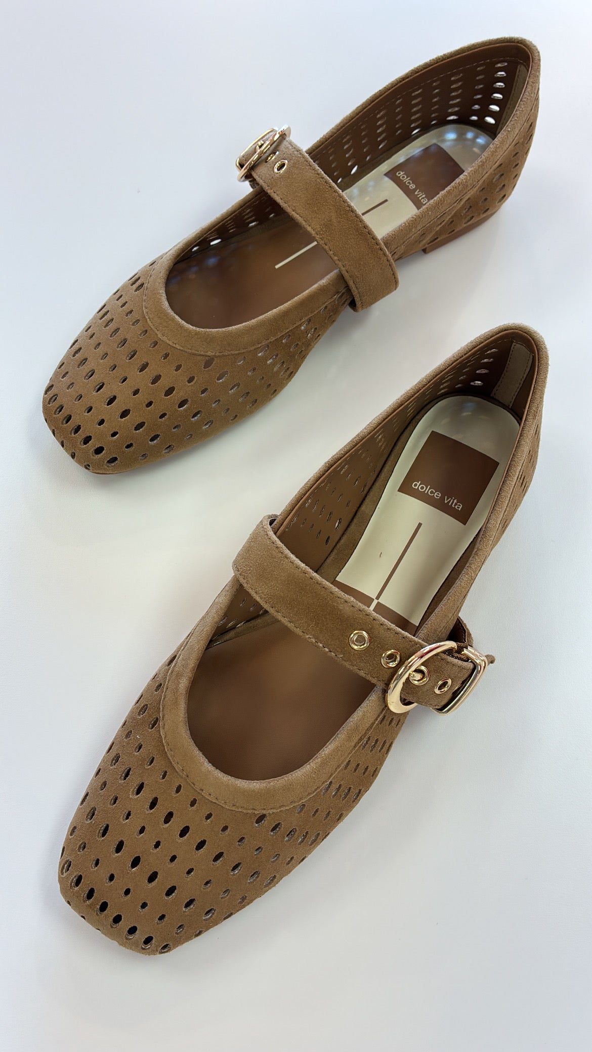 Dolce Vita Mikel Lt Brown Perforated Suede