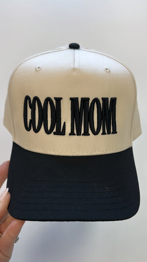 Tan and Black COOL MOM Trucker Hat