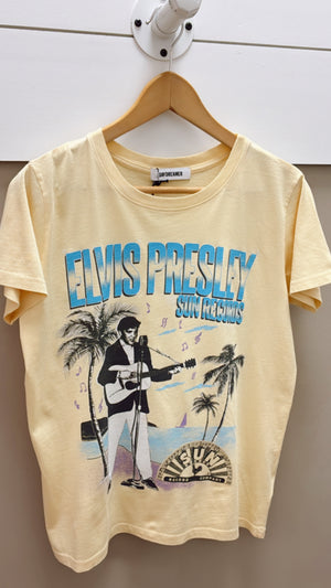 Daydreamer Yellow Sun Records X Elvis Beach Scene Rocker Tee