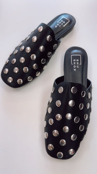 ShuShop | Aretha Studded Mule in Black