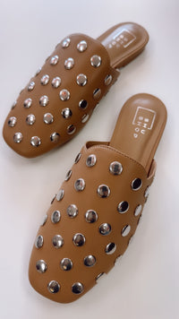 ShuShop | Aretha Studded Mule in Camel