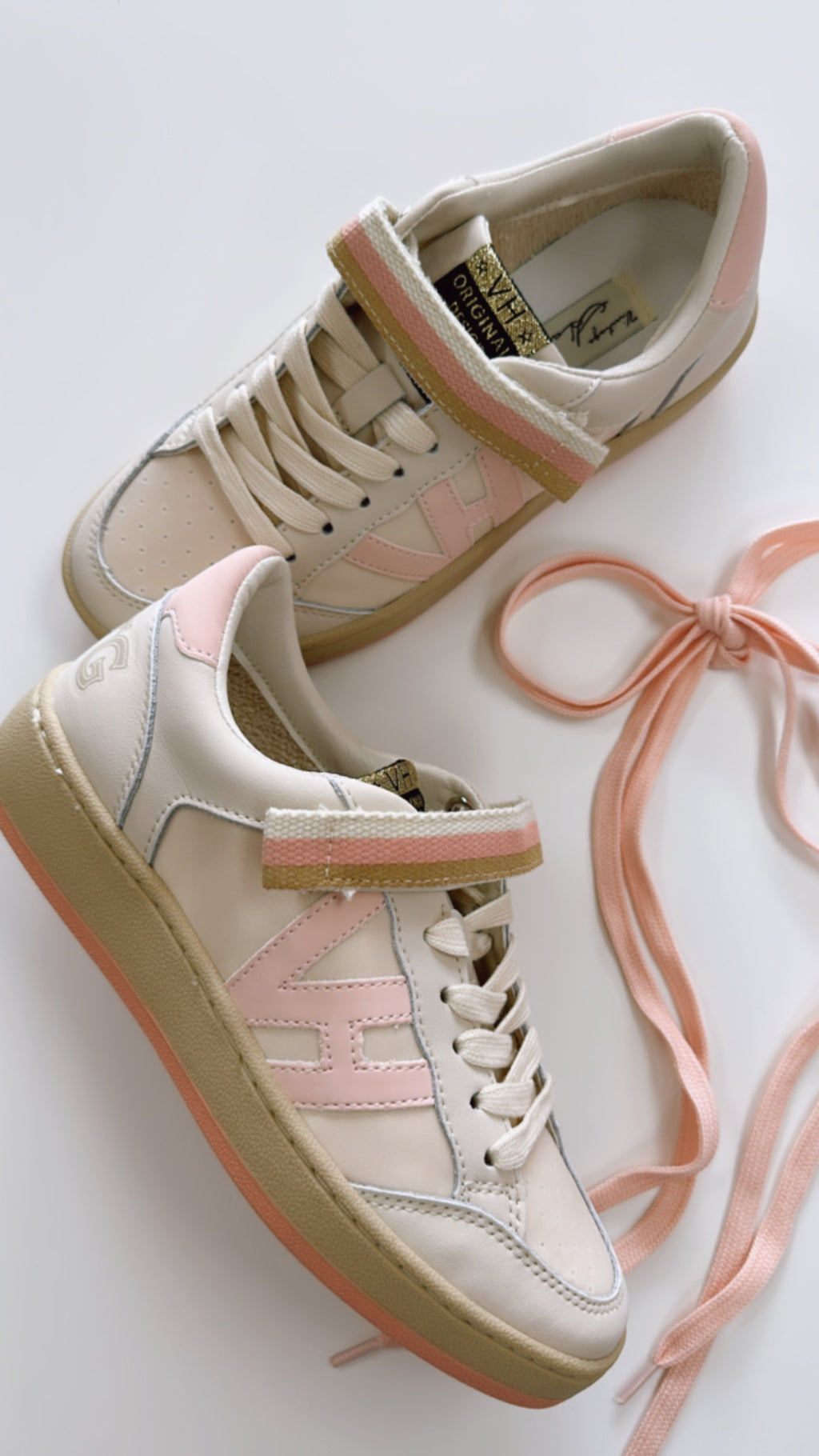 Vintage Havana Pink Velcro Sneaker