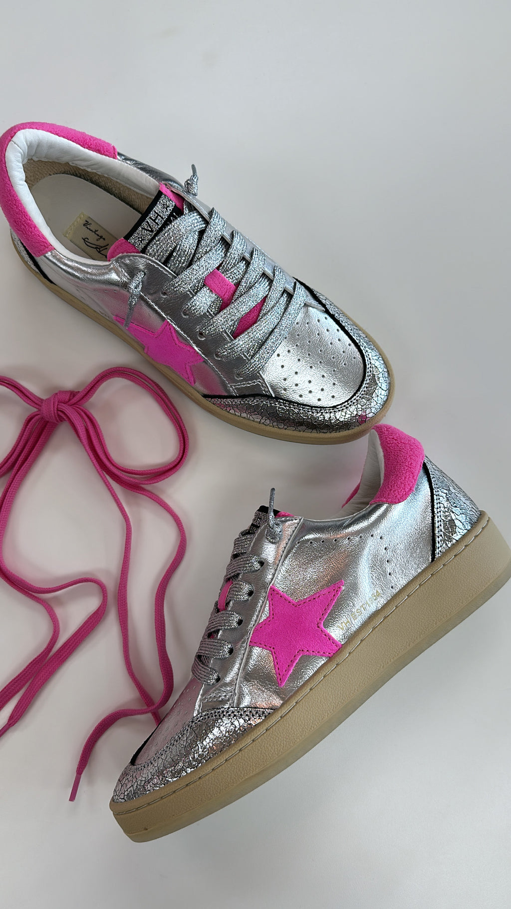 Vintage Havana Denisse Pink Star Metallic Sneakers