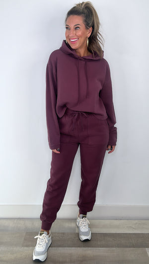 Dear John Plum Berry Hoodie Jogger Set