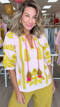 Ivy Jane | Pink Applique Top (1 XS)