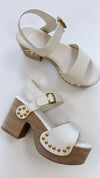 Shushop Gia Bone Platform Clog