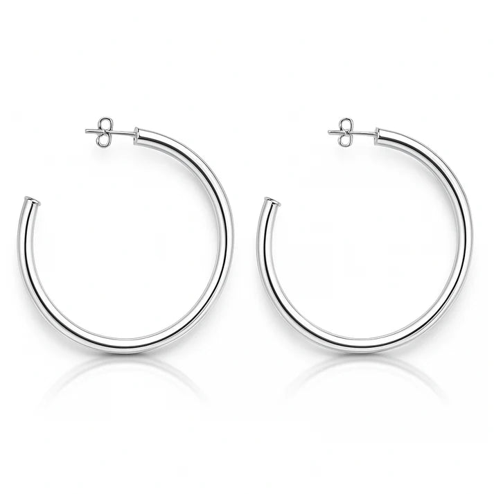 Sheila Fajl Shiny Silver Everybody's Fav Hoop