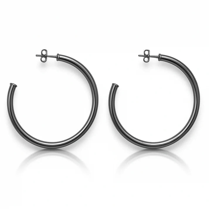 Sheila Fajl Shiny Gunmetal Everybody's Fav Hoops