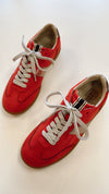 Shushop Sydney Red Suede Sneakers