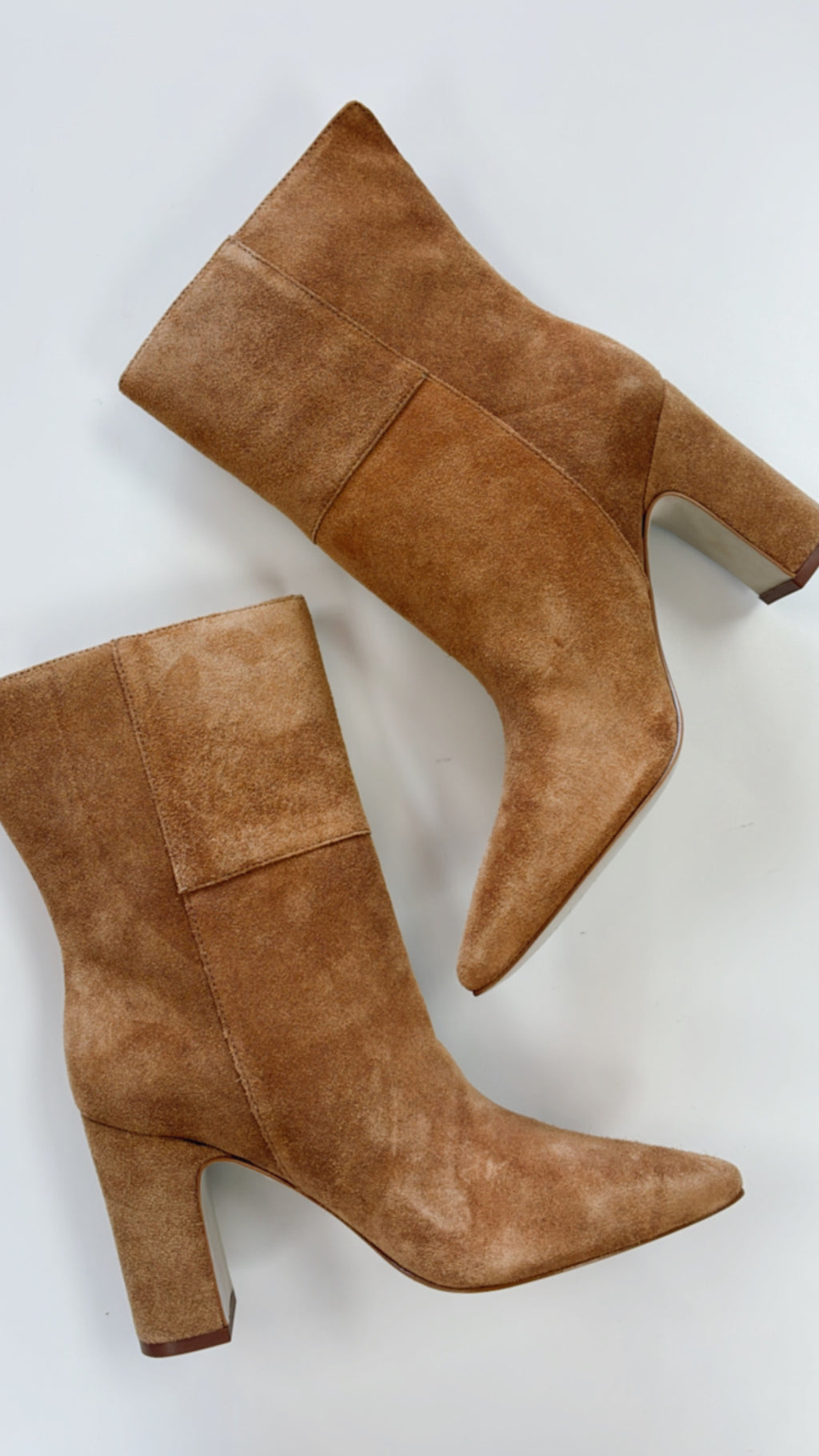 Matisse Suede Camel Celeste Pointy Toe Bootie