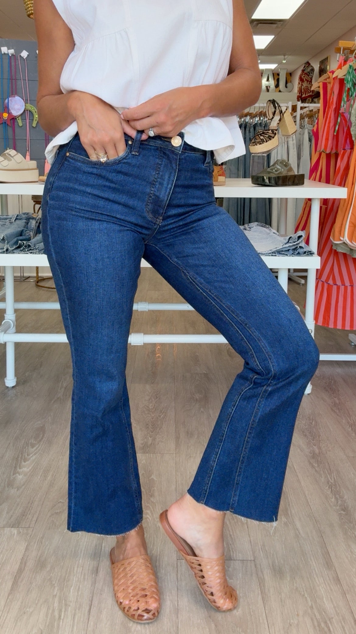 KUT | Kelsey High Rise Fab Ankle Jean in Improvement