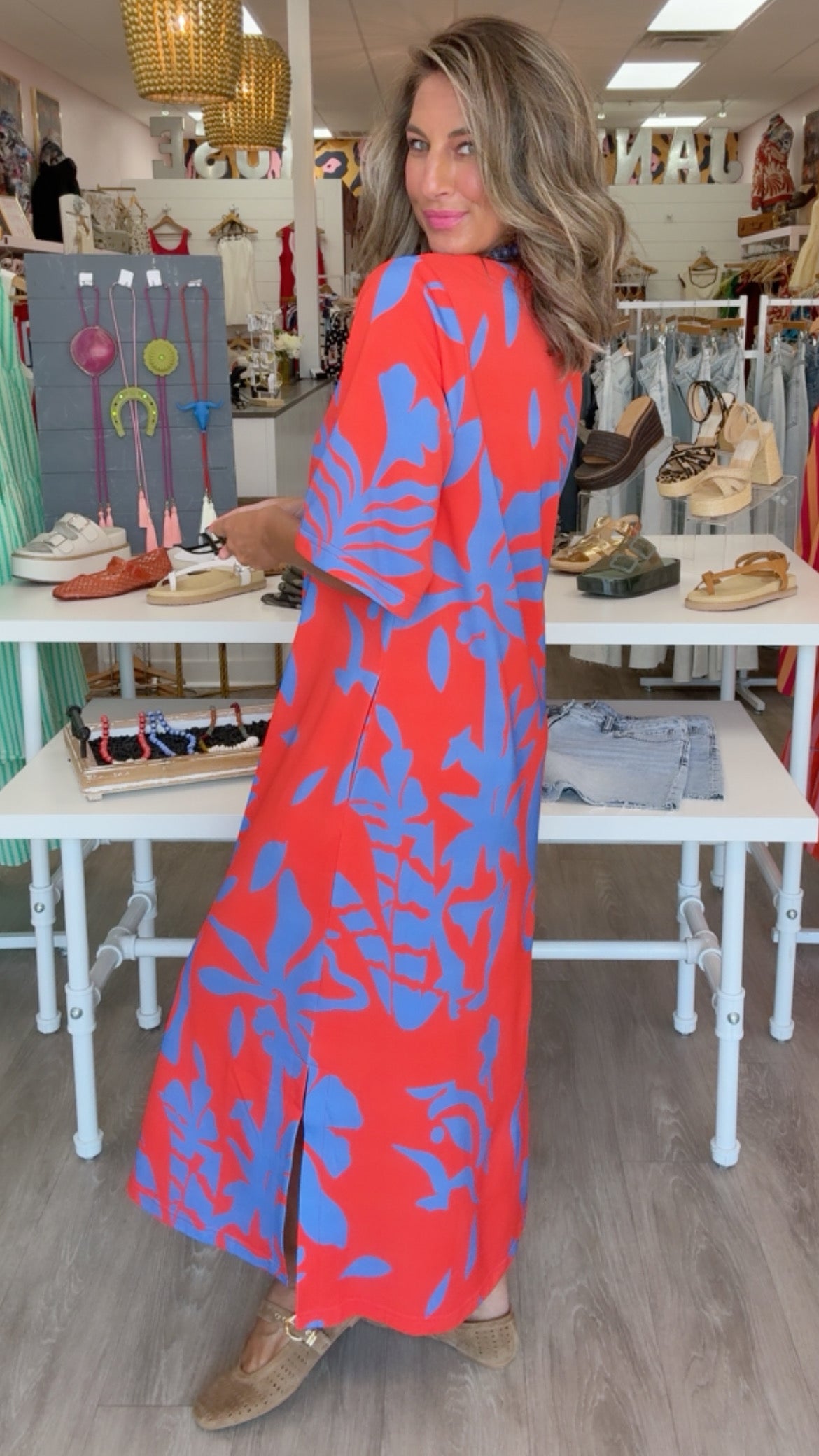 Alden Adair | Tilly Dress in Rouge Majorelle