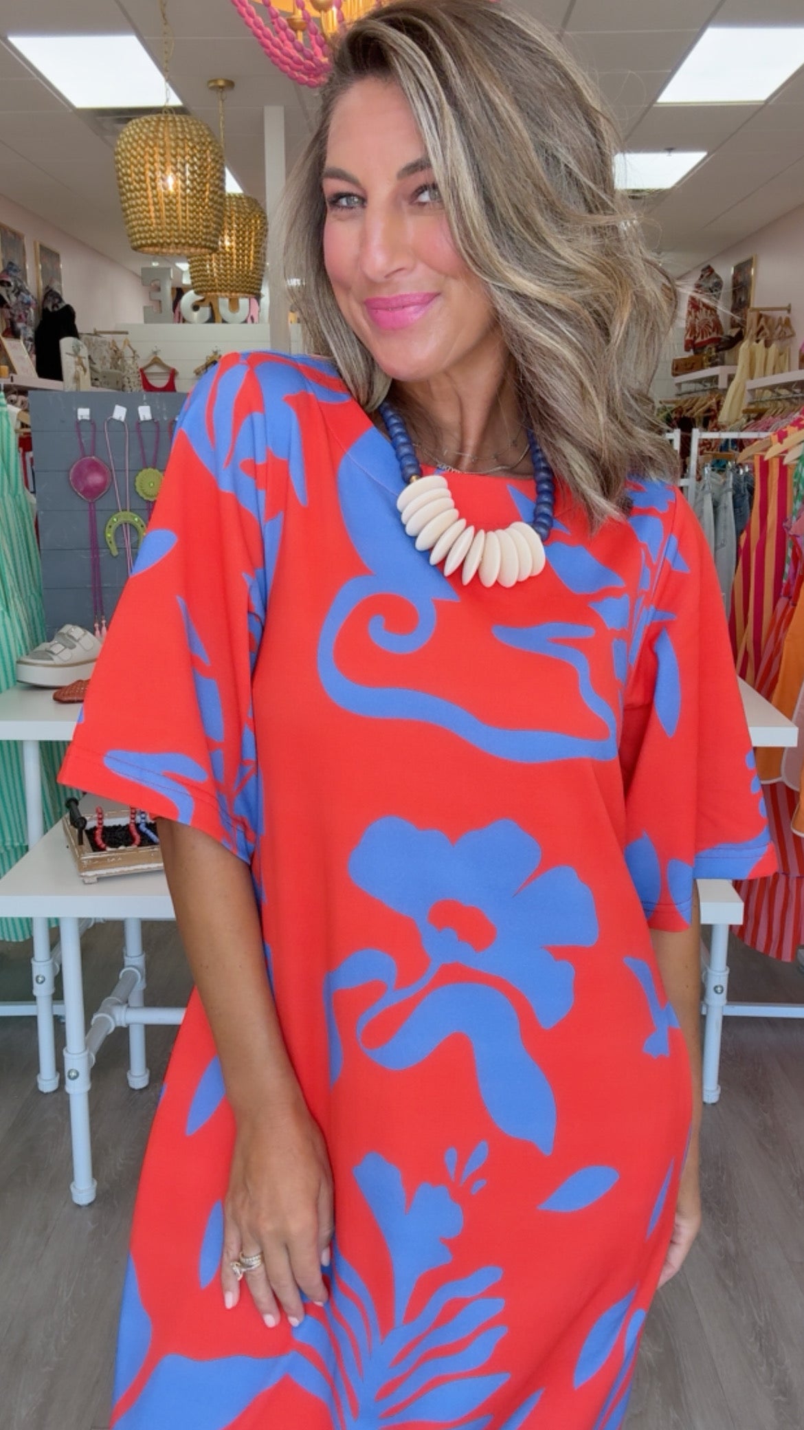 Alden Adair | Tilly Dress in Rouge Majorelle