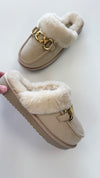 Matisse Natural Fuzzy Davos Mule