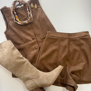 Suede Vest Set (1 MEDIUM)