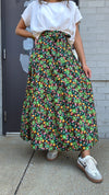 Karlie: Printed Floral Maxi Skirt