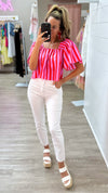 Kut Rachael High Rise Mom Jean in Optic White